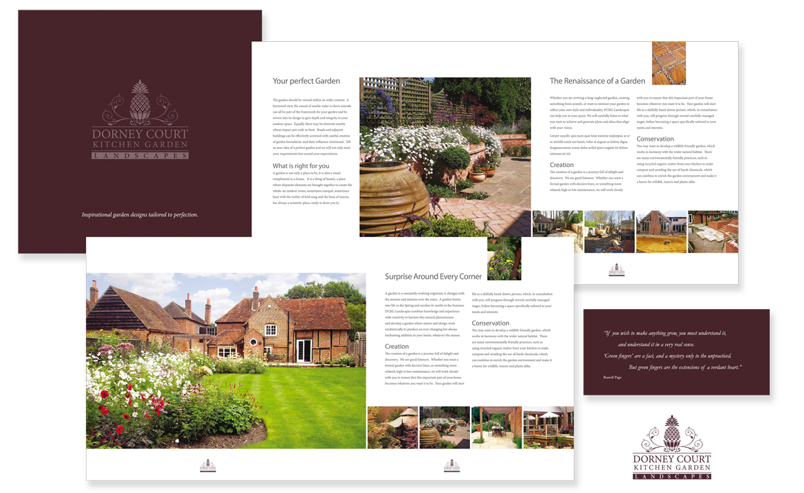 Dorney Court Kitchen Garden Landscapes Brochure