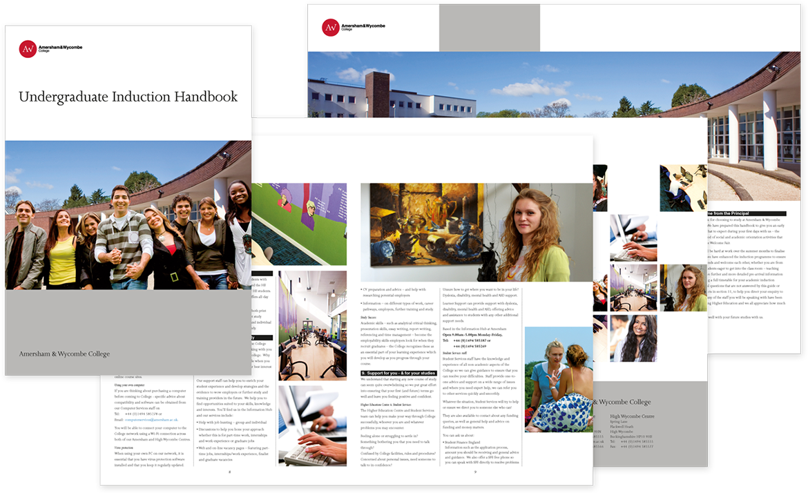 Amersham & Wycombe College Induction Brochure