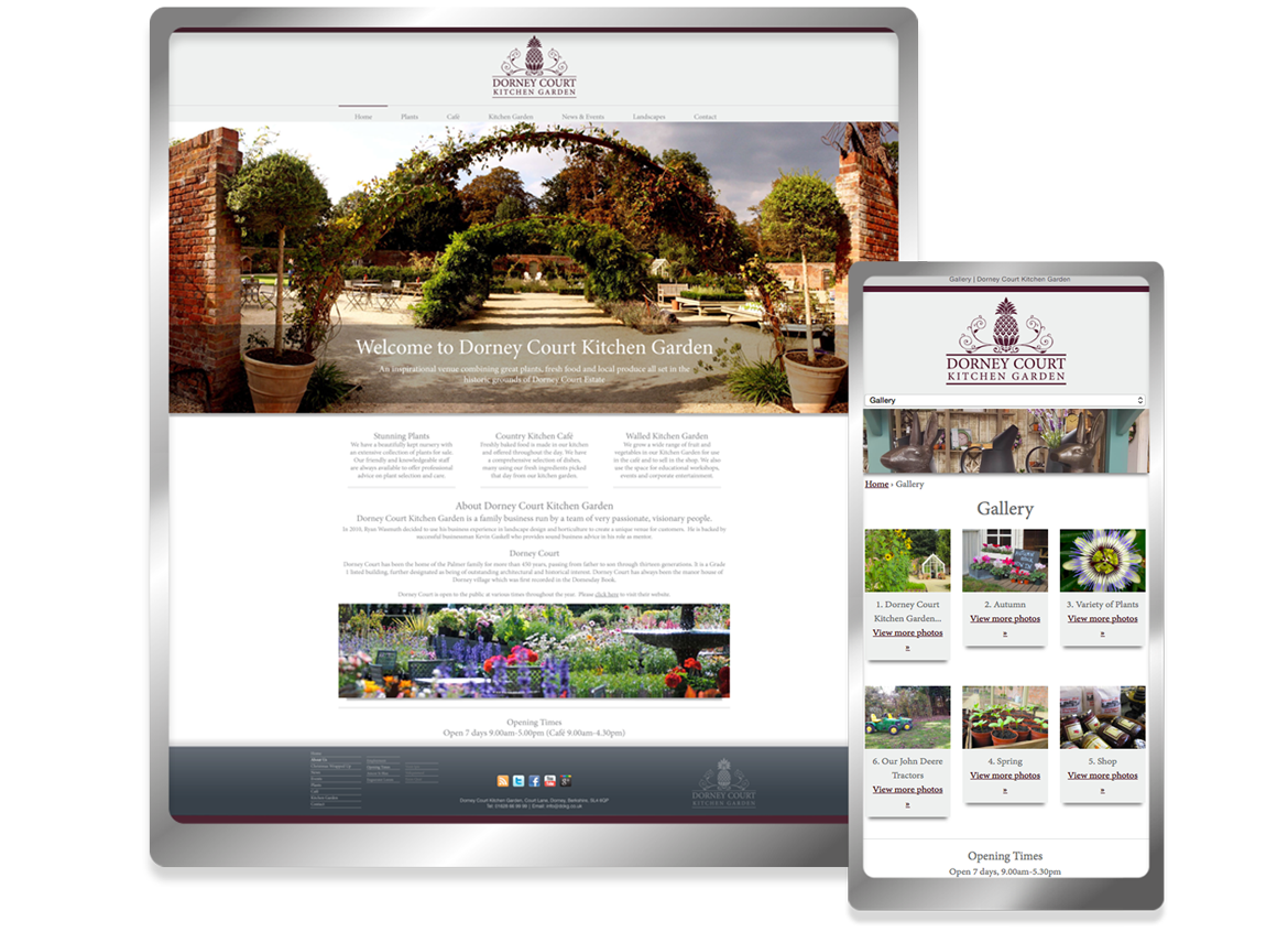 Dorney Court Kitchen Garden website